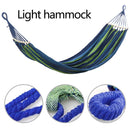 Double Hammock, Canvas Traveling Two Person Hanging Camping Swing Bed Hammock