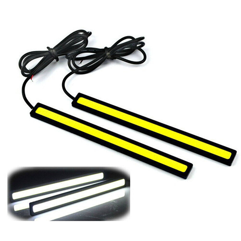 2pcs Waterproof 12V LED COB Car Auto DRL Driving Daytime Running Lamp Fog Newly