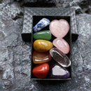 Seven Chakra Stones Colorful Set Amethyst Agate Jade Love Crystal Pink M9C E6B4