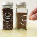 144X Spice Jar Labels Stickers Transparent Bottle Lable E5Y1 C0P3 H0J0