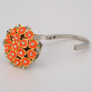 Portable Zinc Alloy Rhinestone Metal Handbag Hook Hanger Foldable Table Holder