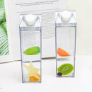 500ml Milk Water Bottles Transparent Portable Home Milk Bottles Mugs D2F2 E6B4