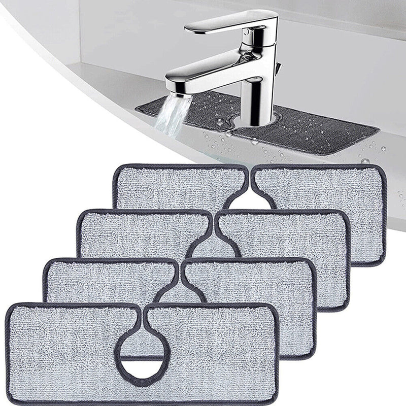 Kitchen Sink Splash Mat Faucet Splash Catcher Countertop Absorbent Mat Newly