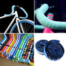 2 XCycling Road Bike Sports Cork Handlebar Tape+ 2 Bar plug black+blue Newly