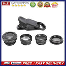 5 in 1 Universal Phone Set Fisheye Wide Angle Micro Polarizer 2X Lens with Clip