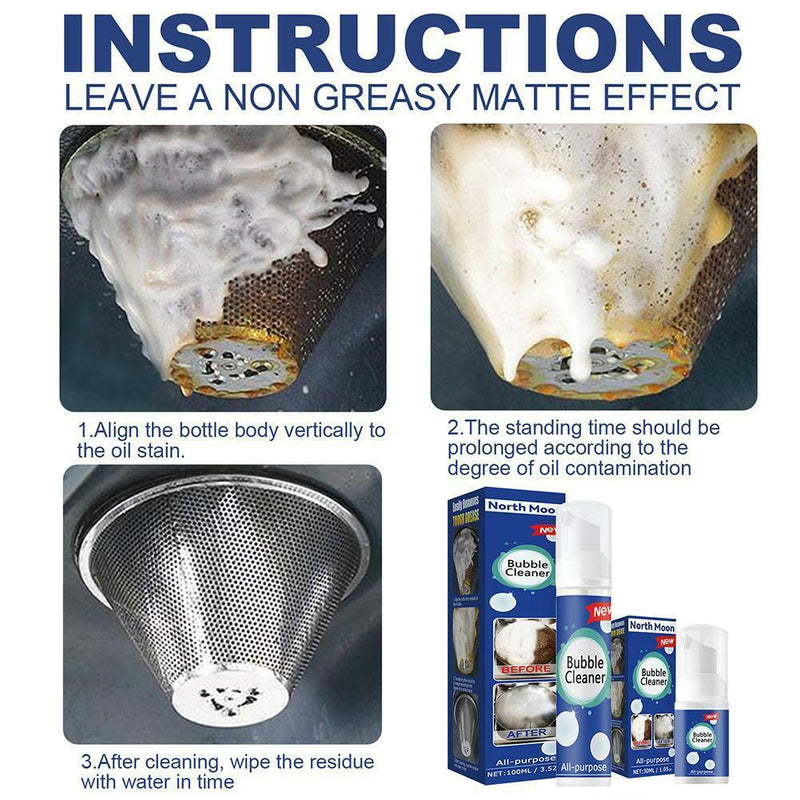 All-Purpose Cleaning Bubble Spray Multi-Purpose Foams Kitchen Grease Cleaners