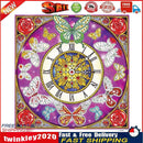 Diamond Painting Butterfly Clock Partial Special Drill Rhinestone Kit Newly