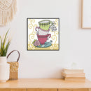 Tea Cup Partial Cross Stitch 11CT Counted Cotton Handmade Needlework Decor
