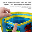 Kids Busy Board Felt Cloth Zipper Buckle Bag Toys Montessori Early Education