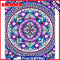 5D DIY Full Drill Cross Stitch Diamond Painting Purple Mandala Mosaic Wall Decor