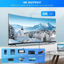 Charging 3.5mm Audio USB 3.0 Type-C Expander Gigabit Ethernet USB C Hub 4K HDMI