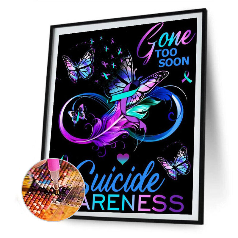 Butterfly Calligraphy and Painting Diamond Painting