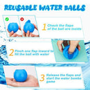 LYEAA 6pcs Water Bombs B?le, Reusable Water Combat Spray Ball, Self