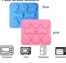 Cookies Silicone Molds Ice Candy Trays Dog Treat Mold Dog Paw & Bone Shaped