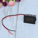 0.36inch LED Digital Voltmeter DC 4.5-30V Two Line Volt Meter(Blue)