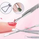 Stick Rod Set Nail Polish Remover Dual-ended Cuticle Pusher Nail Gel Cleaner