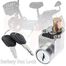 Universal With 2 Keys Battery Box Lock E-Bike Power Switch Electric Bicycle