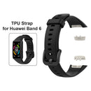 Strap Replacement for HUAWEI Band 6 TPU Wristband for HONOR Band 6 (Black) Newly