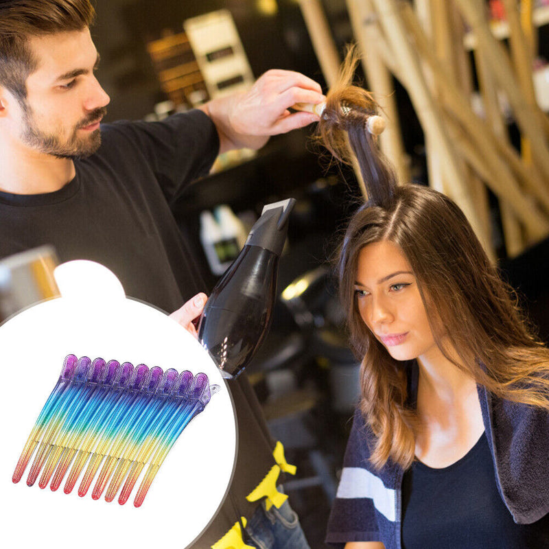 10pcs Holding Hair Styling Clip Flat Duck Mouth Hair Clips Sectioning Hair Pins