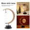 LED Table Lamp Hemp Rope Moon Desk Night Lamp for Bedroom (A Warm Light) Newly
