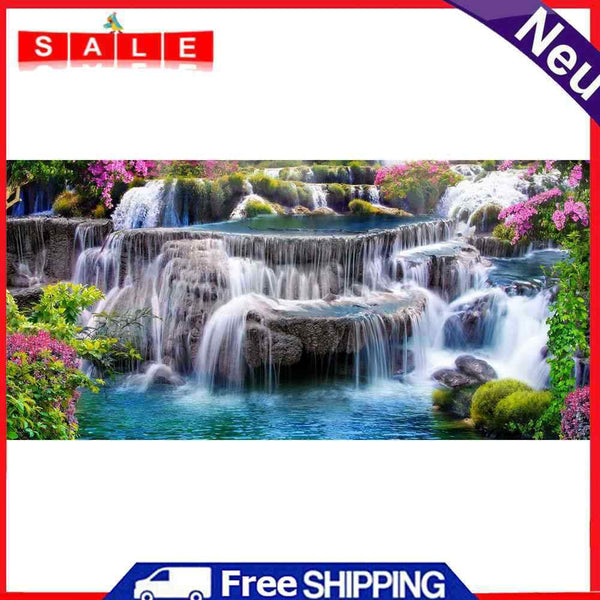 Mountain Scenery DIY Diamond Painting 5D Full Round Rhinestone Canvas Wall Art