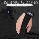 Casting One Finger Glove Stall Protector Non Slip Carp Fishing Tool (Black)