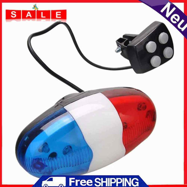 Multifunctional Cycling 6 LED Bicycle Front Light Bicycle Lamp LED Warning Ra