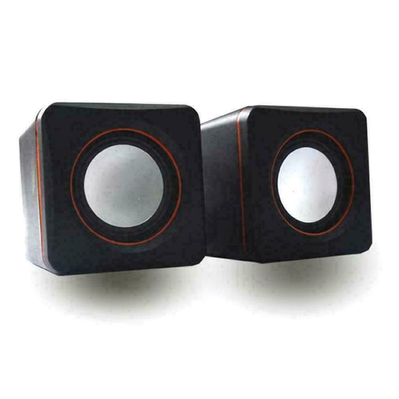 2x Portable Computer Speakers USB Powered Desktop Mini PC Laptop N2M6 M4D4