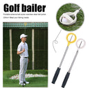 2pcs Golf Ball Retriever 8 Sections Telescopic Tool(White)