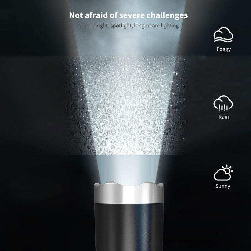 Defense Flashlight - Waterproof COB LED Torch for Outdoor Camping Survival