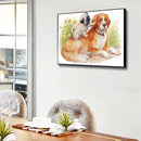 Dog Puppy Oil Paint By Numbers Hand Painted Frameless Painting Home Art Ornam
