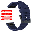 Watch Band 26mm Silicone Adjustable Length Wrist Straps for Garmin Fenix 6X