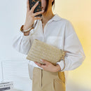 Fashion Women Bohemian Woven Clutch Wristlet Bag Summer Beach Handbags Purse