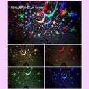 Rotating LED Star Night Light USB Disco DJ Stage Party Ball Light (White) Newly