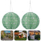 Solar Lantern Outdoor Hanging Lamp Festival Home Ornaments (Green Daisy) Newly