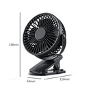USB Mini Wind Power Clip Fan Portable Office Household Travel Air Conditioner