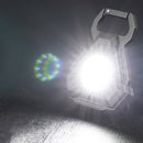 Mini Flashlight Work Light LED Portable Strong Keychains Lamp Corkscrew (B)