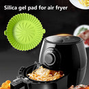 Silicone Air Fryer Liner Kitchen Baking Parchment Steamers Pads (Green) Newly