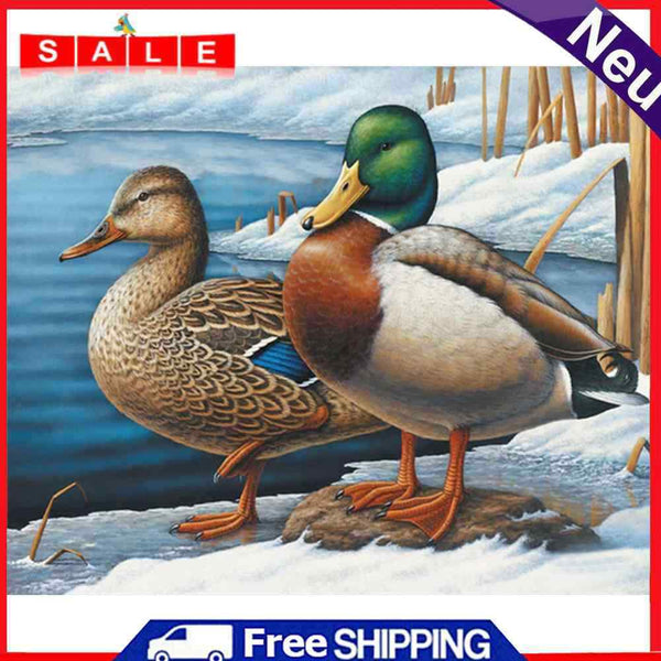 Lakeside Duck Oil Paint By Numbers DIY Home Decoration Gift Wall Art Picture Kit