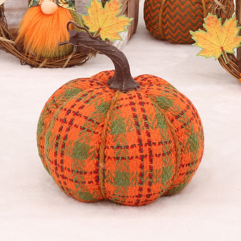 #A PP Cotton Filled Knitted Pumpkin Gift for Kids Desktop Simulation Pumpkins