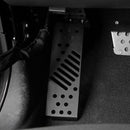 Metal Dead Pedal Left Side Foot Rest Kick Panel for 2018-21 Jeep Wrangler JL