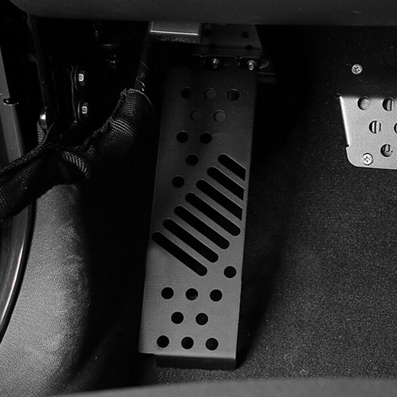 Metal Dead Pedal Left Side Foot Rest Kick Panel for 2018-21 Jeep Wrangler JL