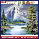 5D DIY Diamond Painting Full Round Drill Snow Mountain Wall Decor Rhineston