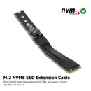 M.2 NVMe SSD Extension Cable Supports PCI Express 3.0 4X Full Speed Adapter