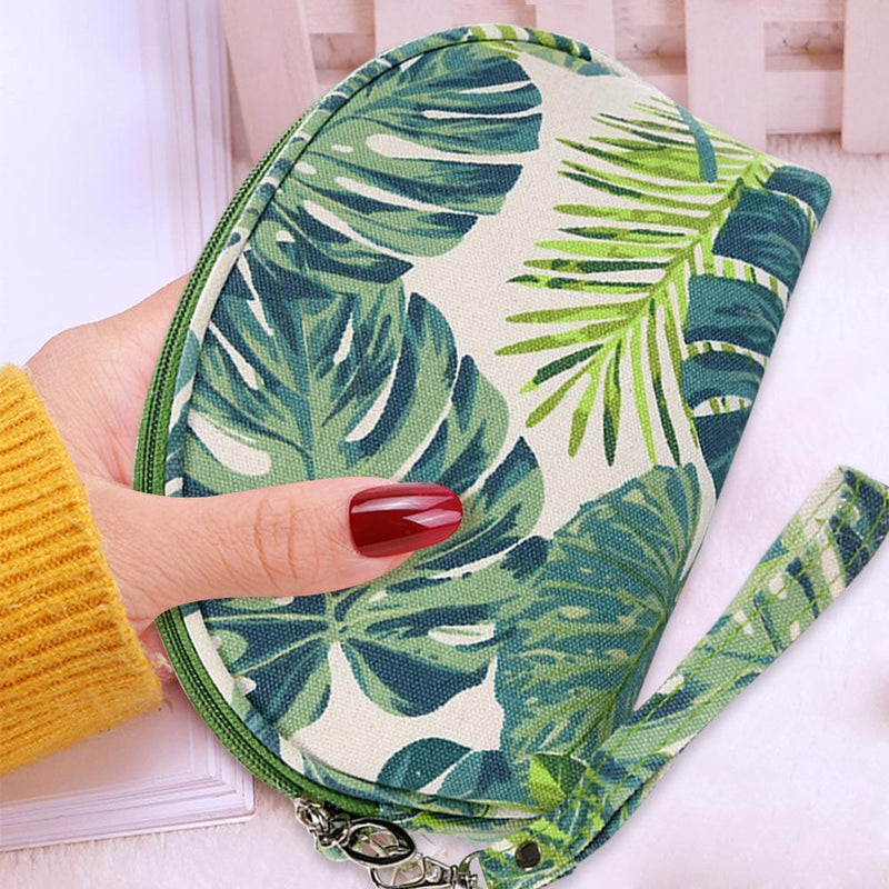 Print Cosmetic Bag Make Up Clutch Portable Travel Women Makeup Wash Storage B