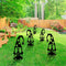 Metal Hollow Tree Trunk Gnome Ornament Backyard Lawn Stakes Yard Art Decorati