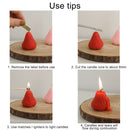 Elegant Strawberry Shaped Scented Candles Suitable for Bedroom Study Bathroom