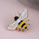 Cute Cartoon Bee Kind Enamel Pin Honey Bee Animal Badge Brooch Pins Jewelry Gift