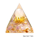 Crystal Pyramid Healing Energy Meditation Crystals Home Office Decor (C) Newly