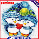 5D Diamond Painting Christmas Penguin Full Round Mosaic Picture DIY Home Decor